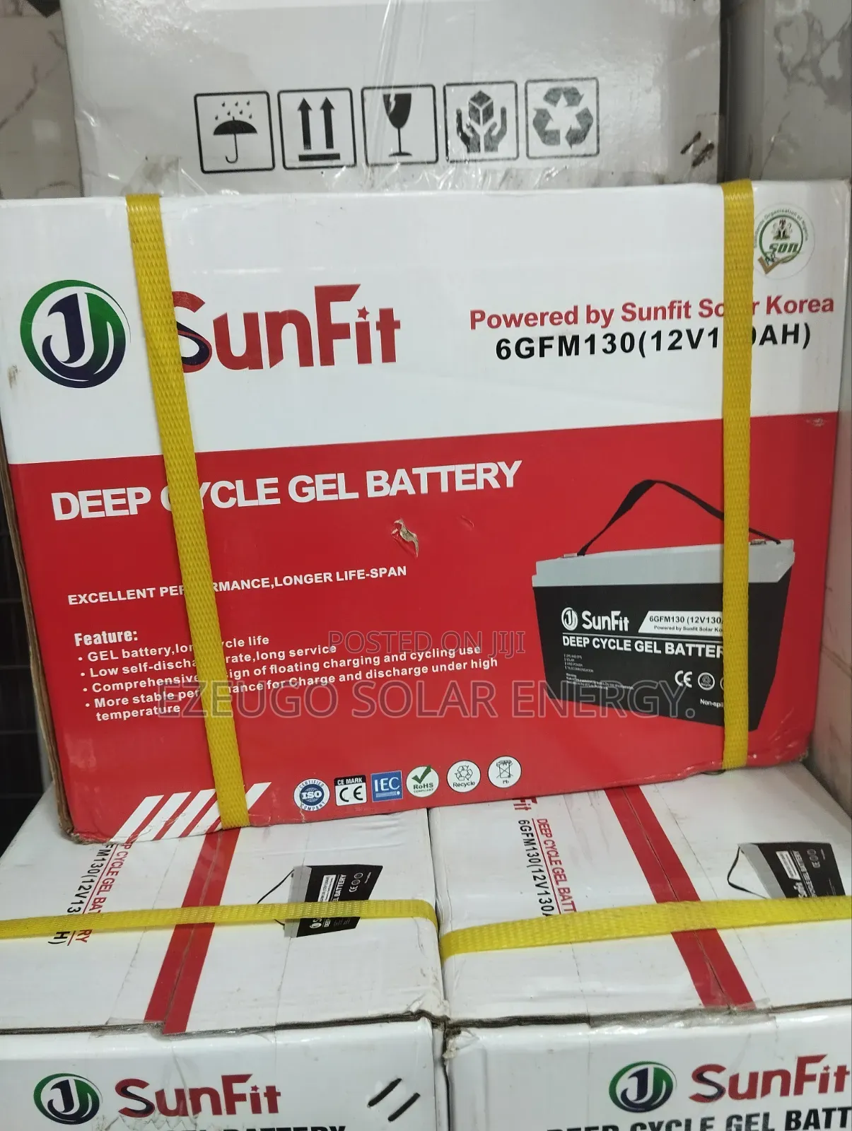 130AH Sunfit Deep-Cycle GEL Battery