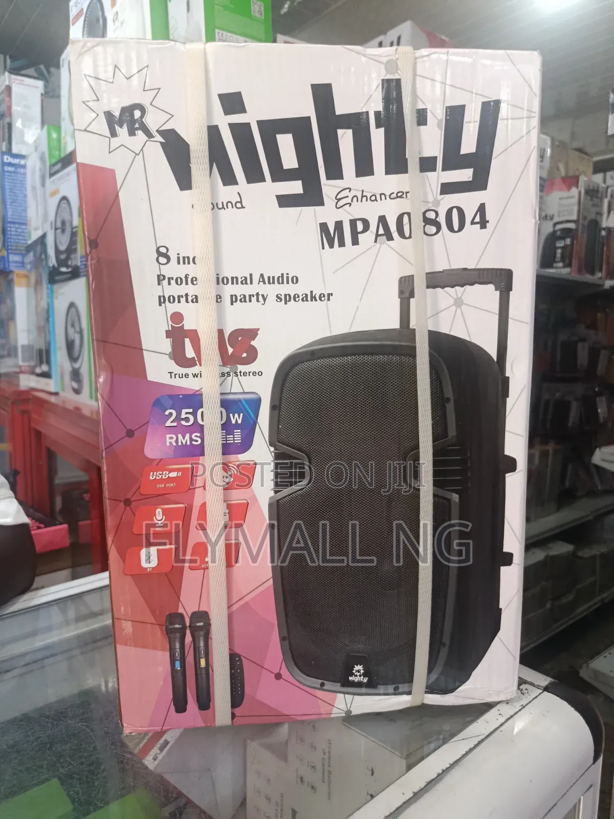 Mighty MPA0804 8-Inch Portable Public Address Party Speaker System