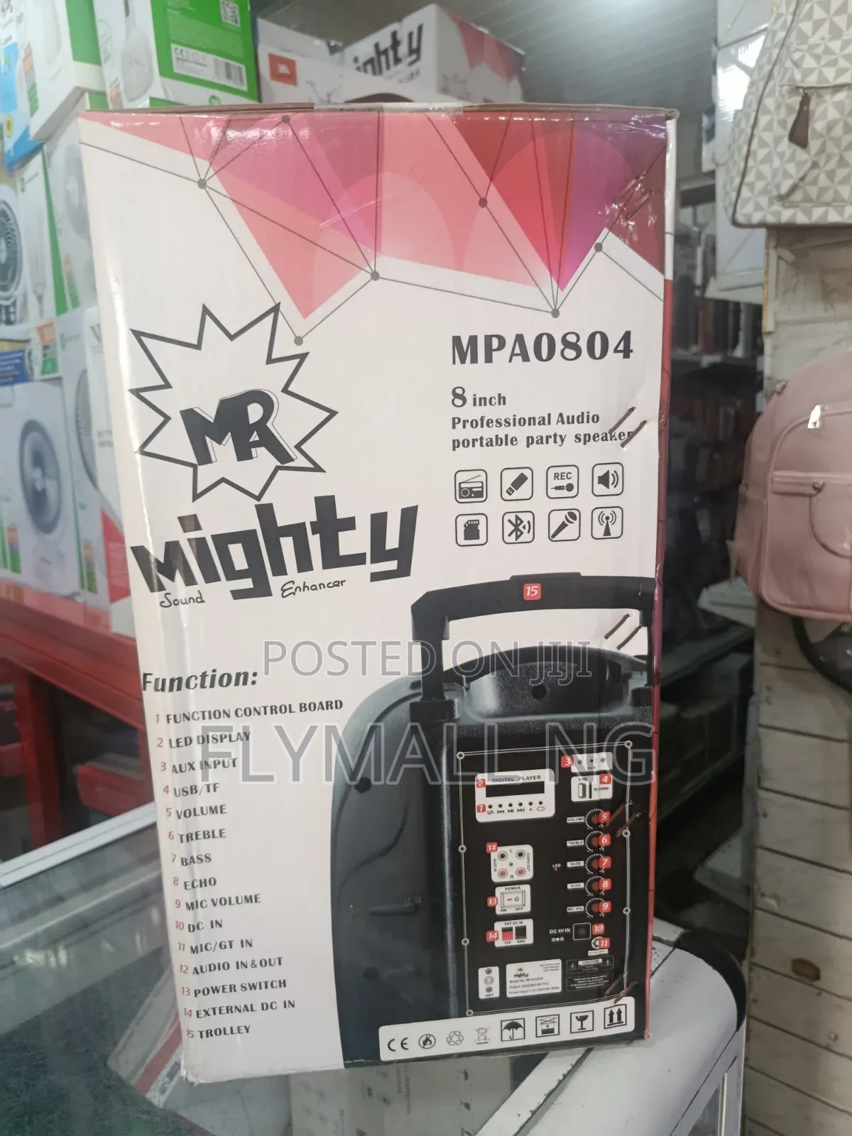 Mighty MPA0804 8-Inch Portable Public Address Party Speaker System