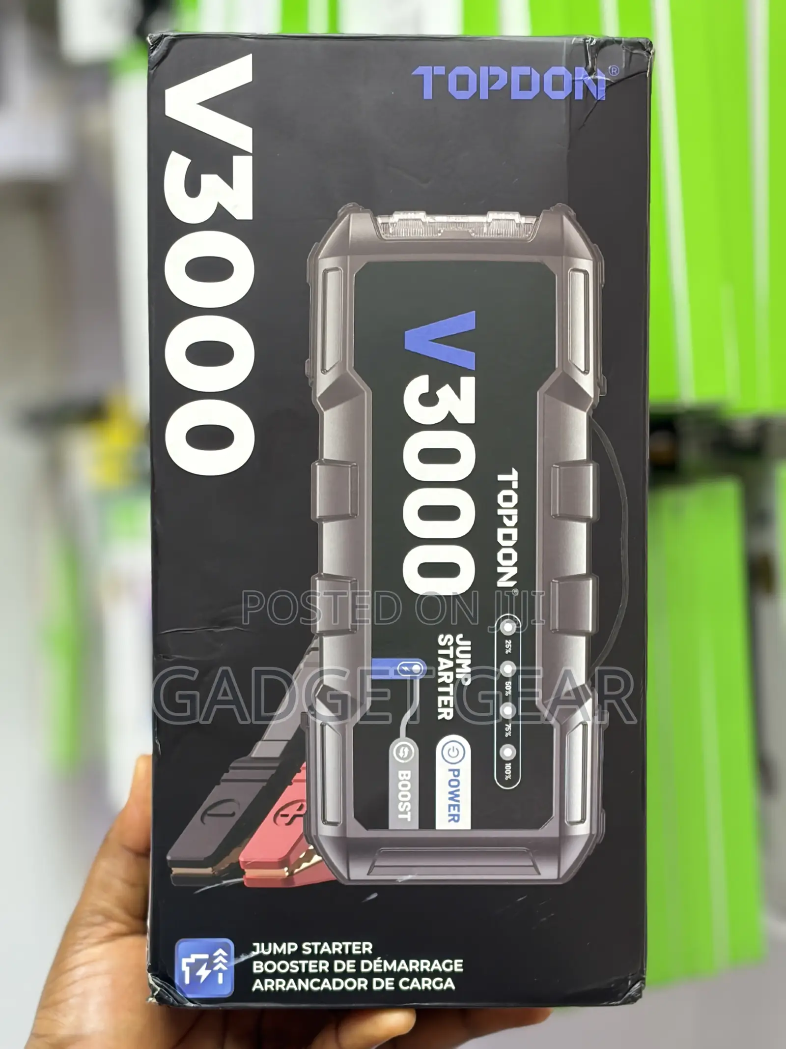 TOPDON V3000 3000A Heavy-Duty Car Jump Starter