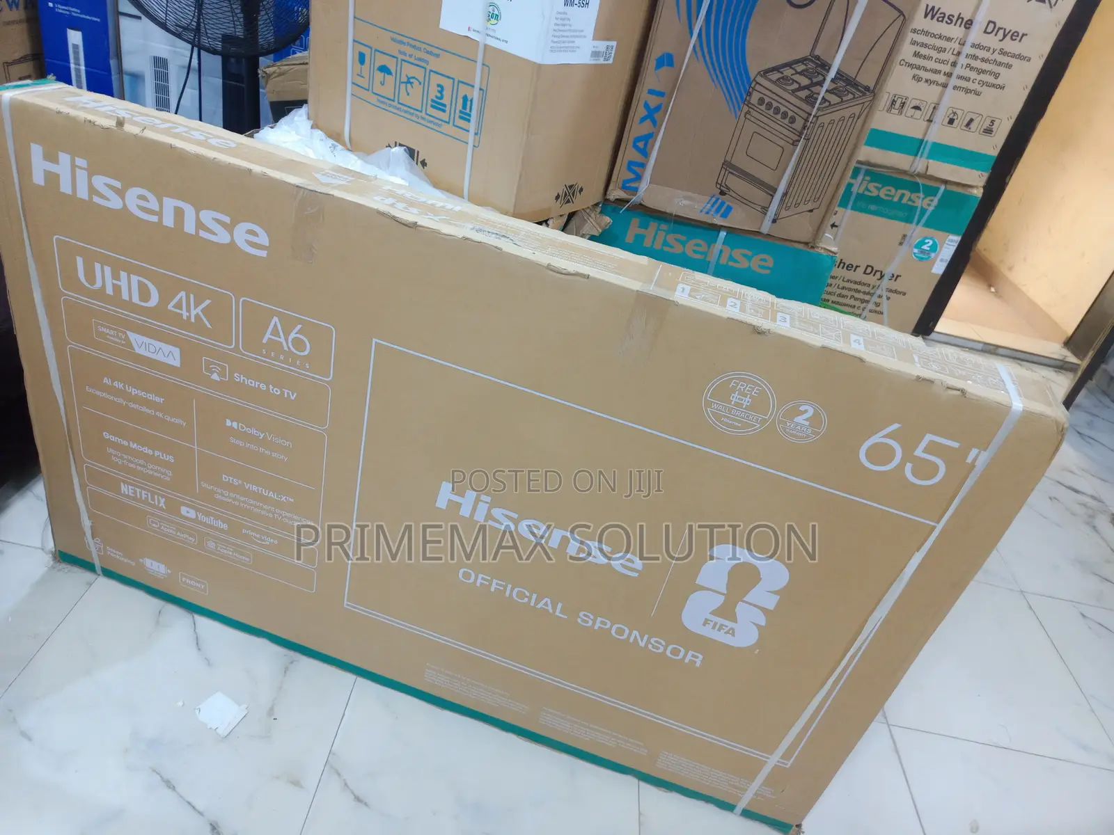Hisense 65 Inch Uhd Smart TV 65a6q A6 Series With Vidaa Os