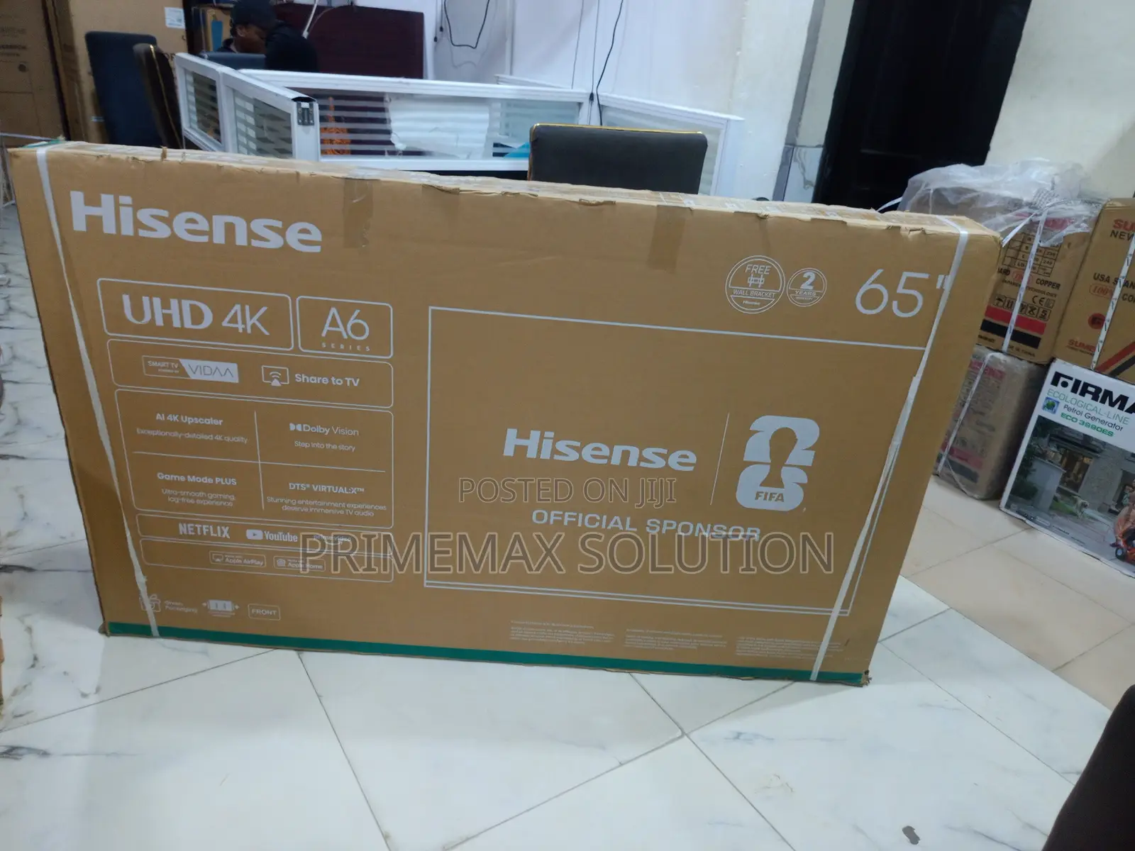 Hisense 65A6Q 65" Ultra HD Smart TV – AI Upscaler Game Mode