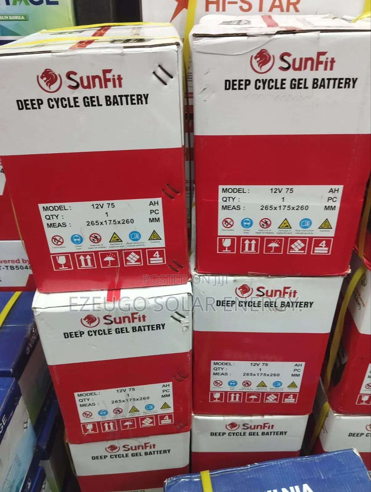 75AH Sunfit Deep-Cycle GEL Battery