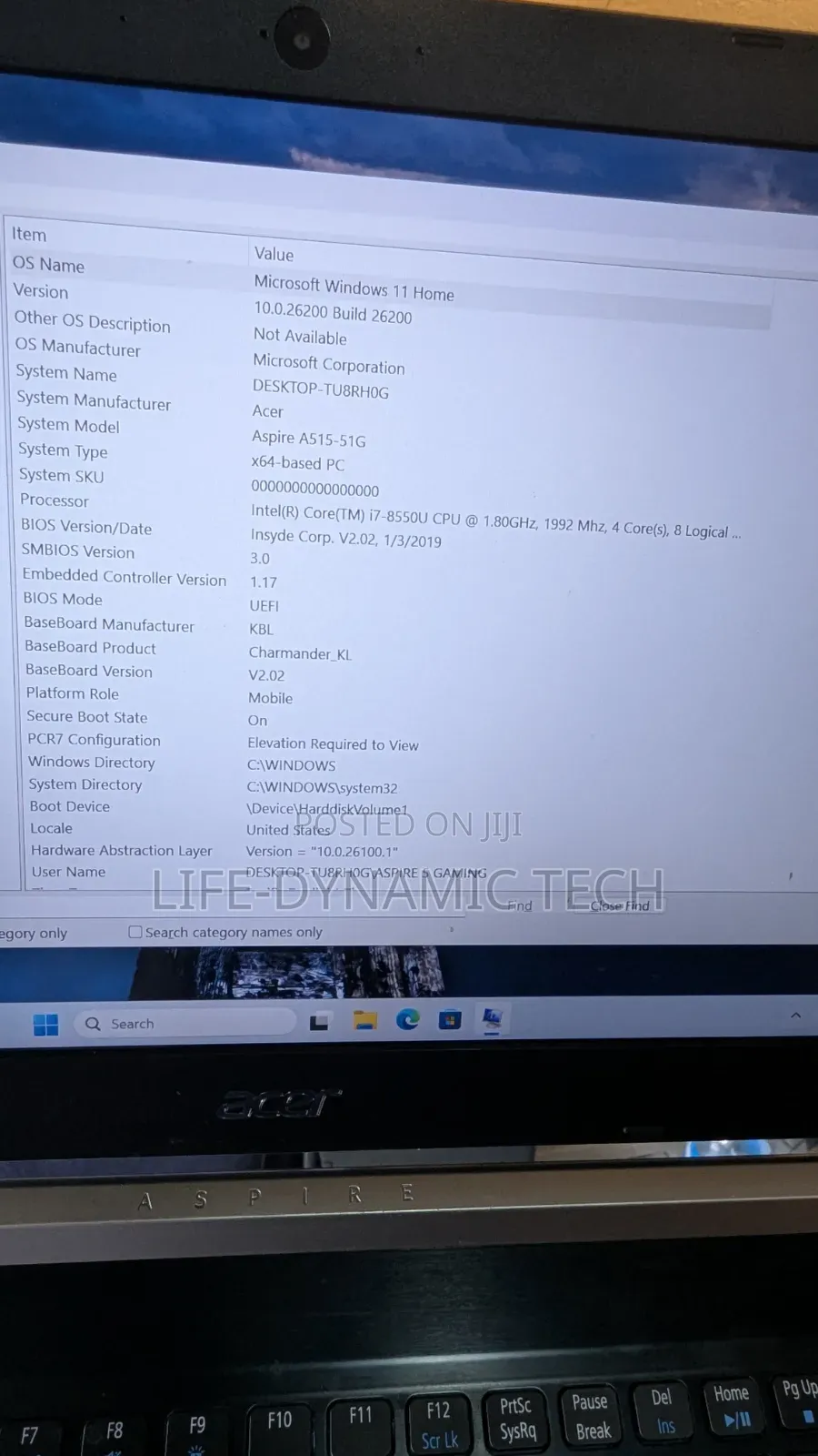 Laptop Acer Aspire A515 51G 12GB Intel Core i7 SSD 512GB
