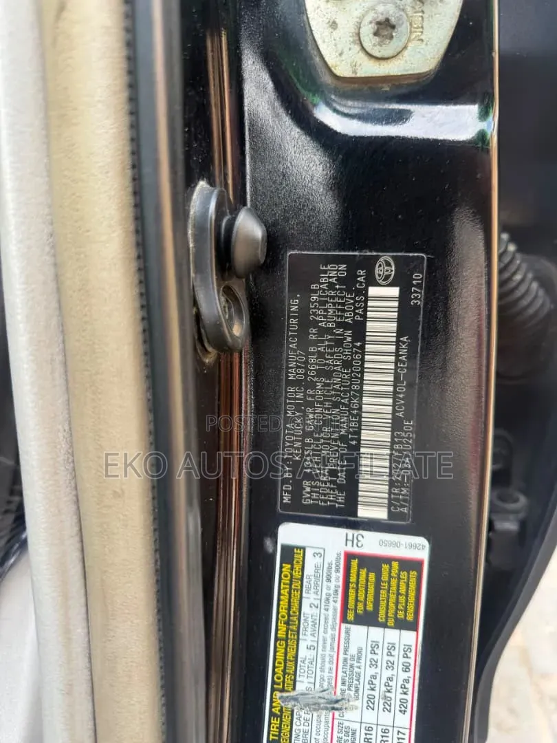 Toyota Camry 2008 Black