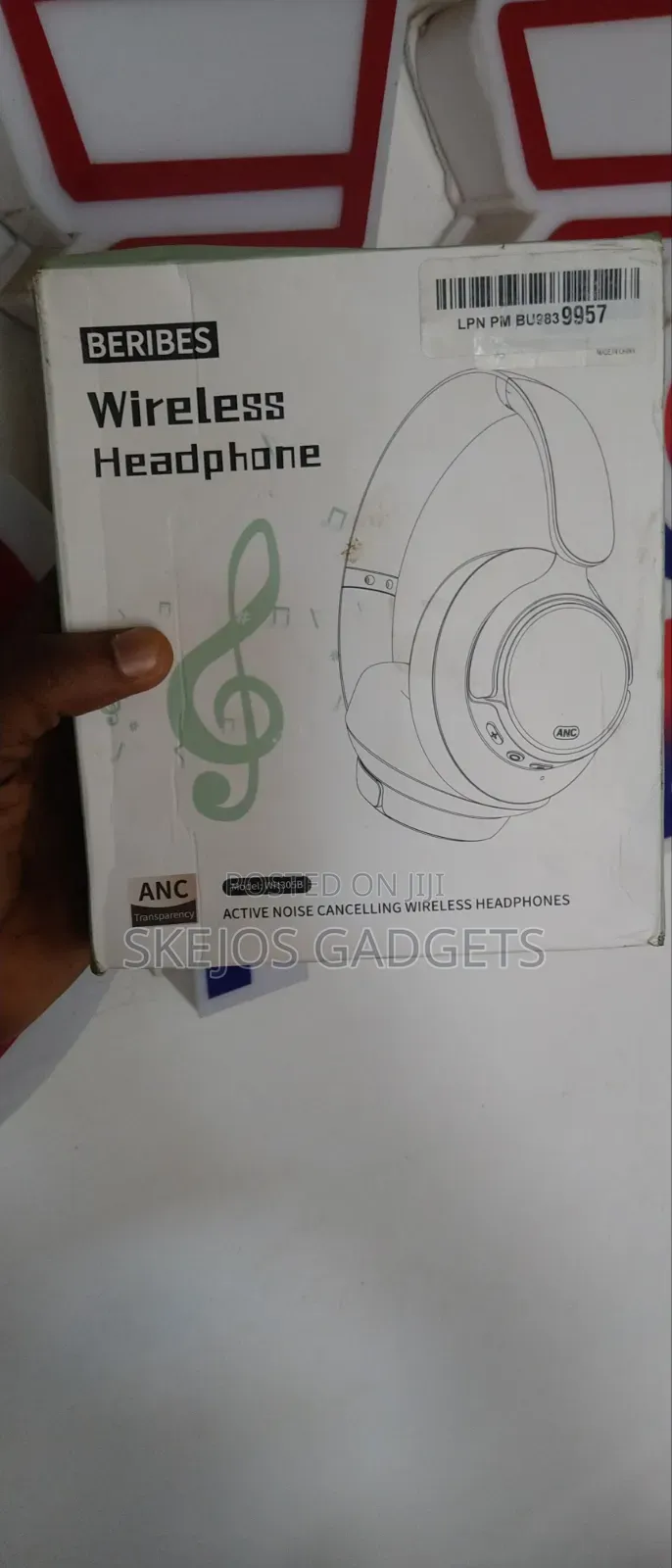 Beribes WH305B Active Noise Cancelling Headphone