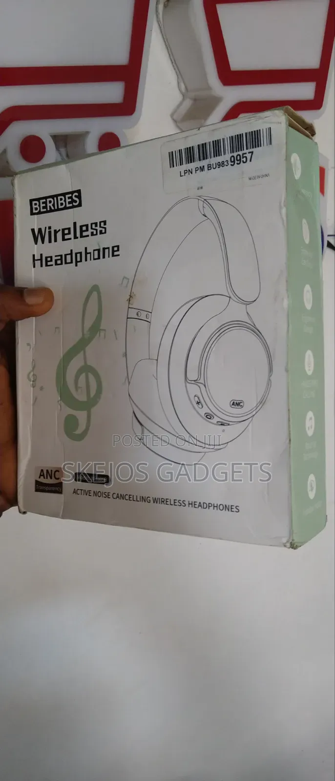 Beribes WH305B Active Noise Cancelling Headphone