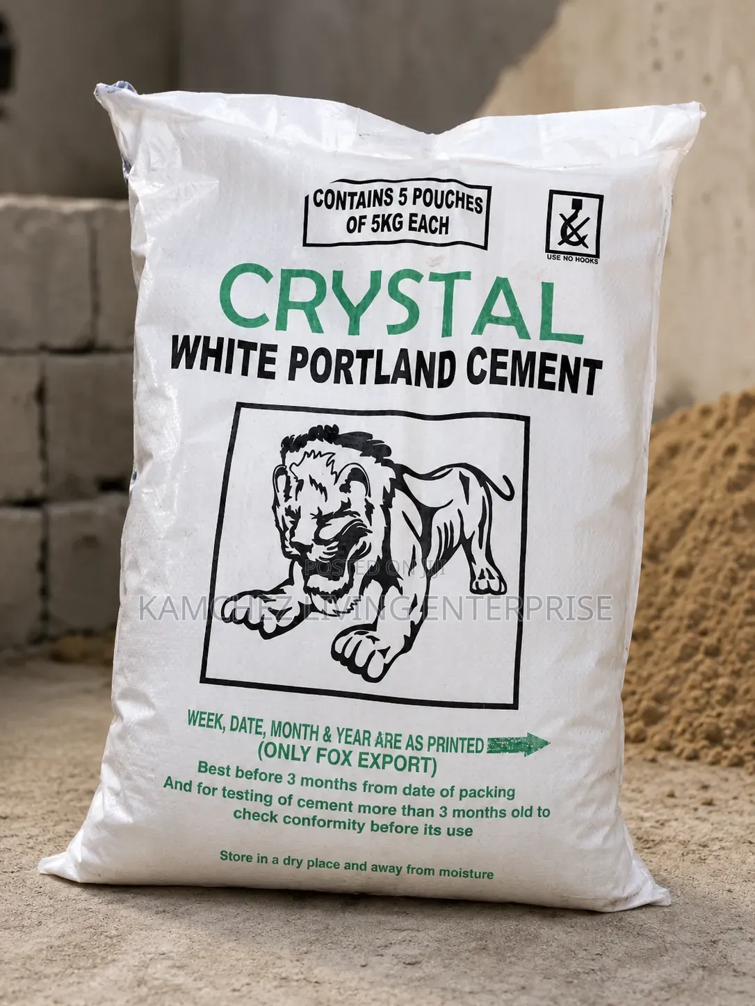 Crystal White Cement (5 Packs in a Bag)