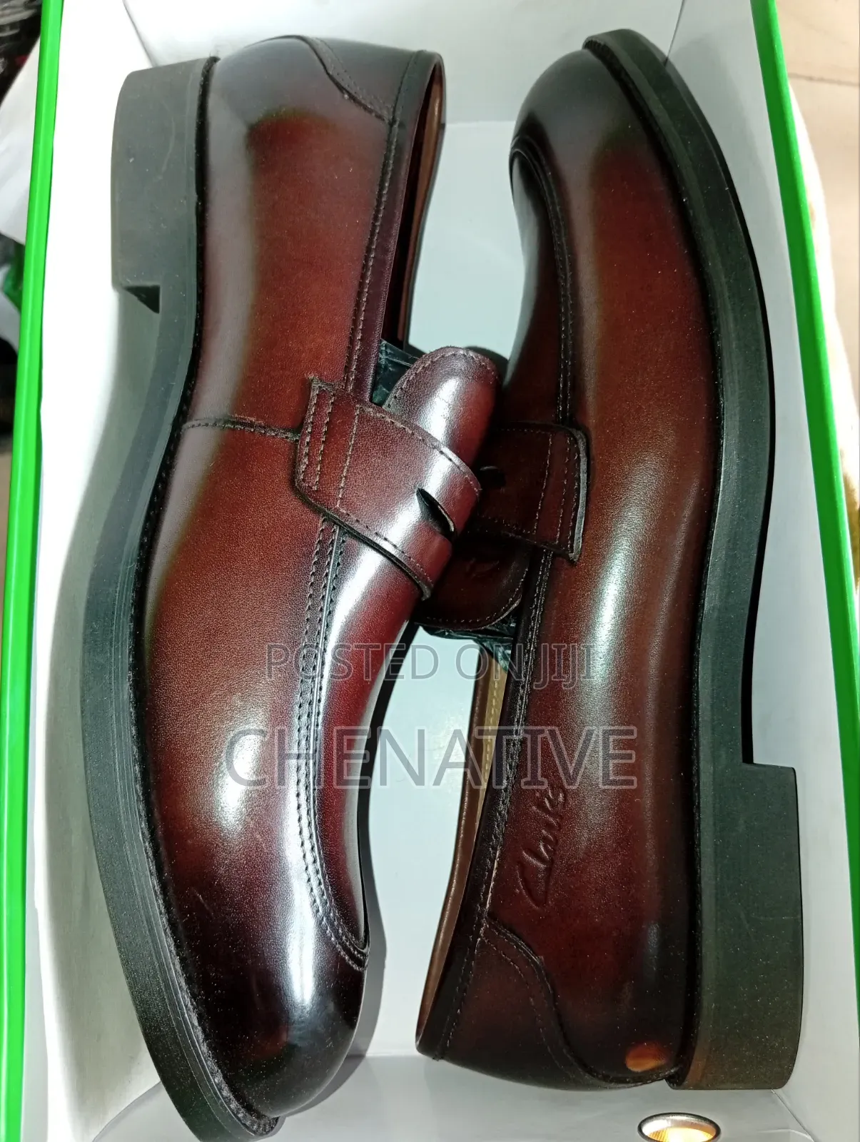 Brown Clarks Mens Cooperate Shoes