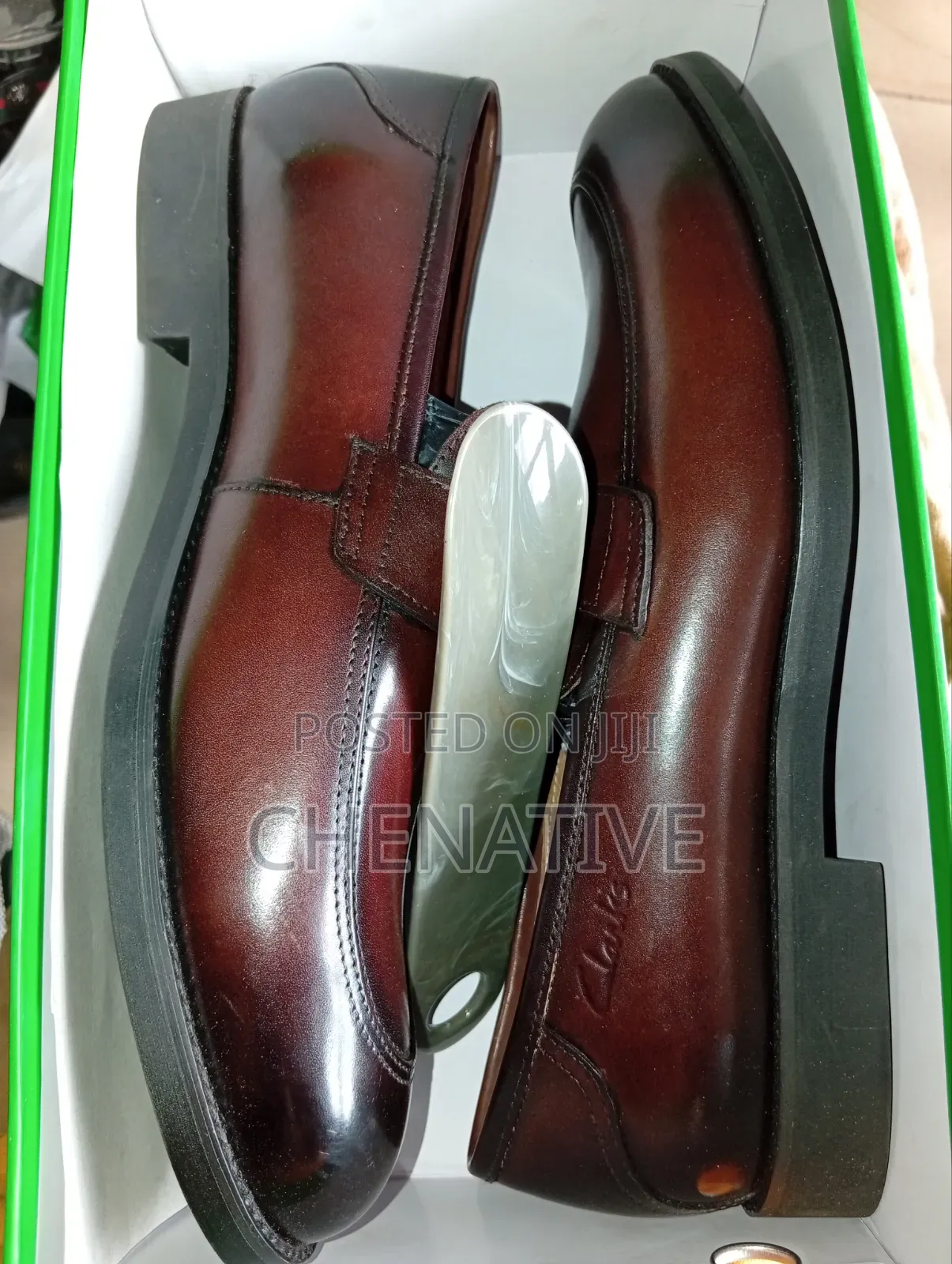 Brown Clarks Mens Cooperate Shoes