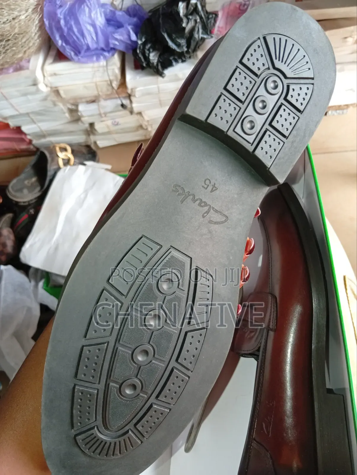 Brown Clarks Mens Cooperate Shoes
