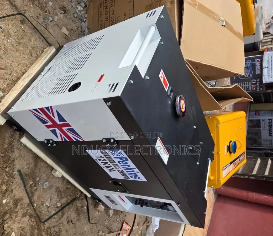 Original Perkins 12KVA Soundproof Generator Copper