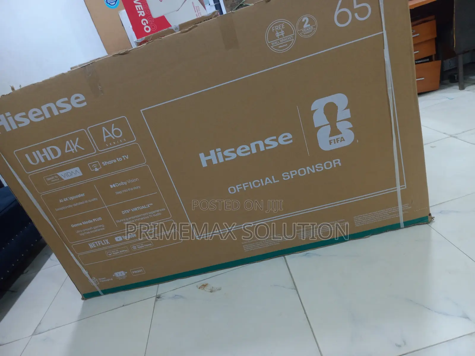 Hisense 65A6Q A6 Series 65" UHD Smart TV – 3x HDMI 2.1