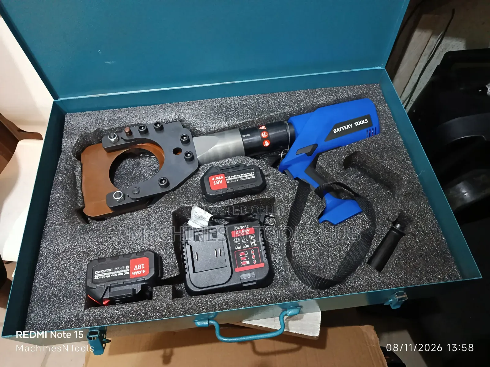 105mm Cordless Hydraulic Cable Cutter