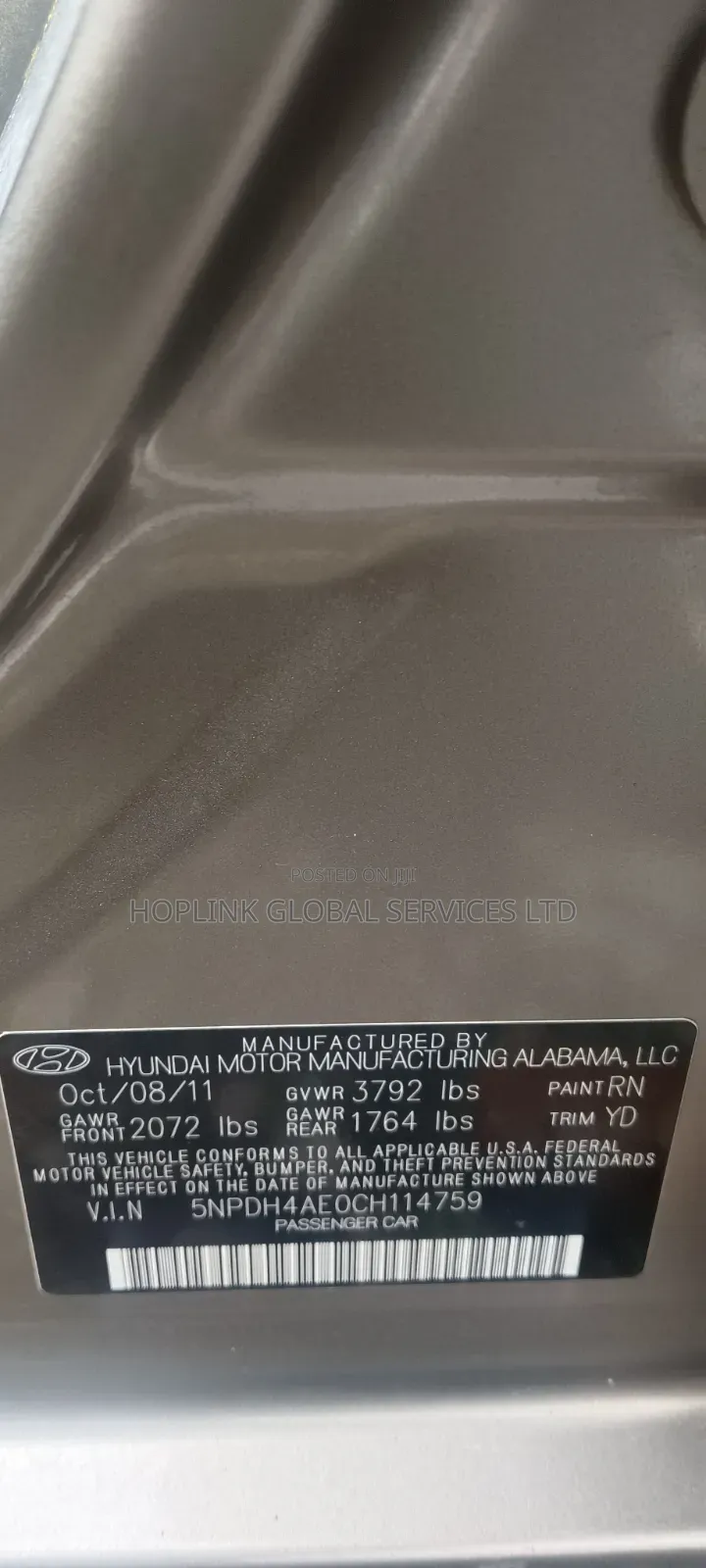 Hyundai Elantra 2012 Maroon
