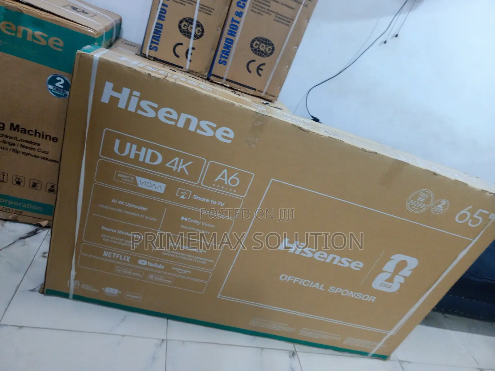 Hisense A6 Series 65A6Q 65" UHD Smart Television – Slim Design