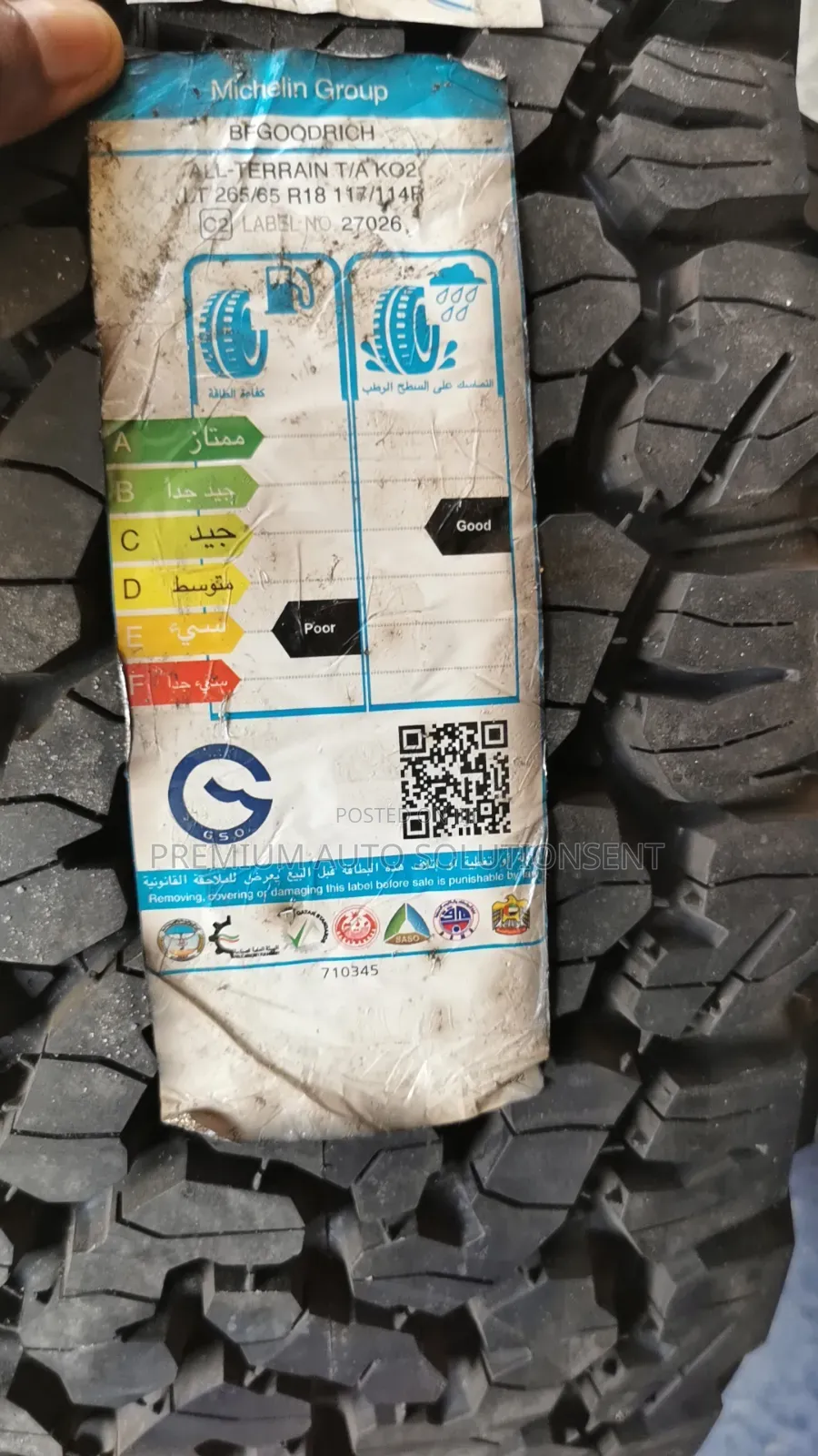 Brand New 265/65r18 BFGoodrich