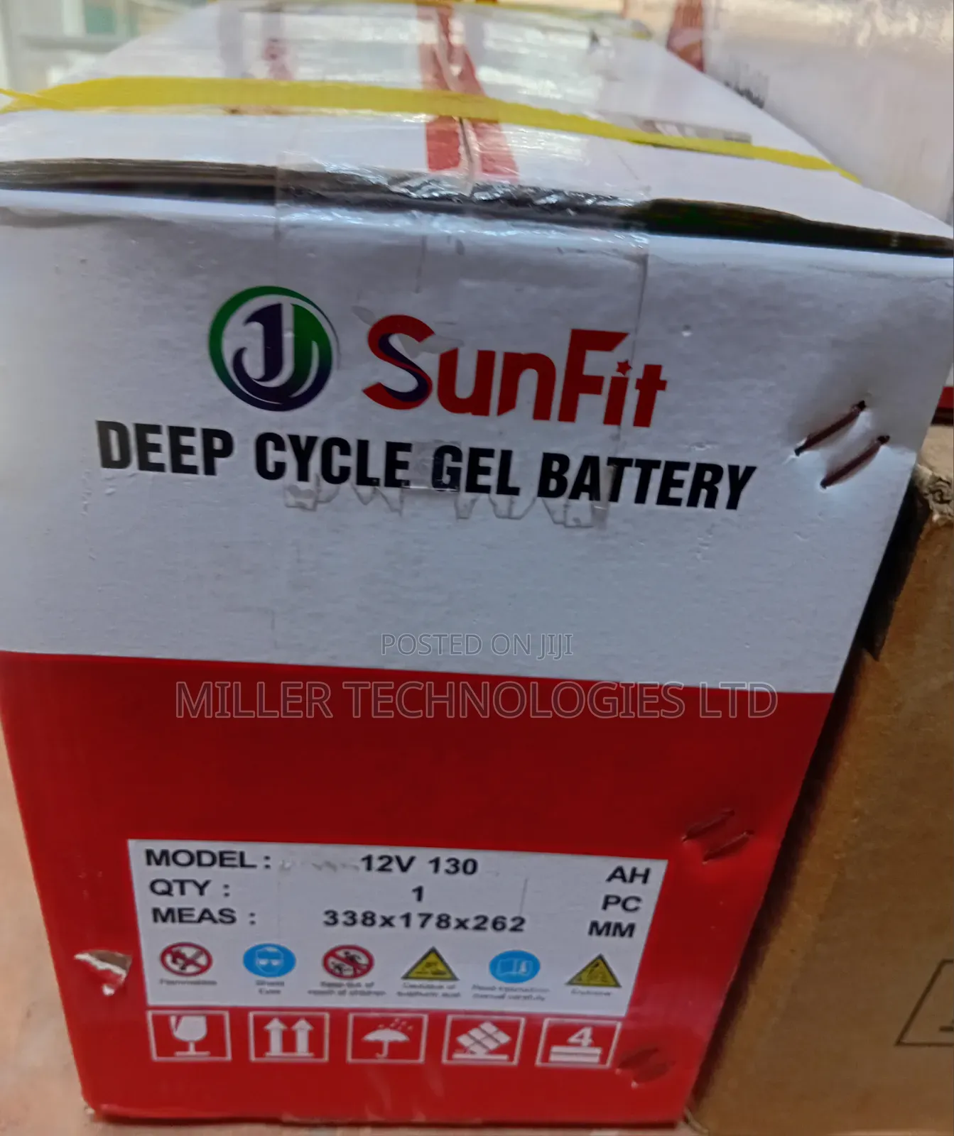 Sunfit Gel Battery 130a 12v
