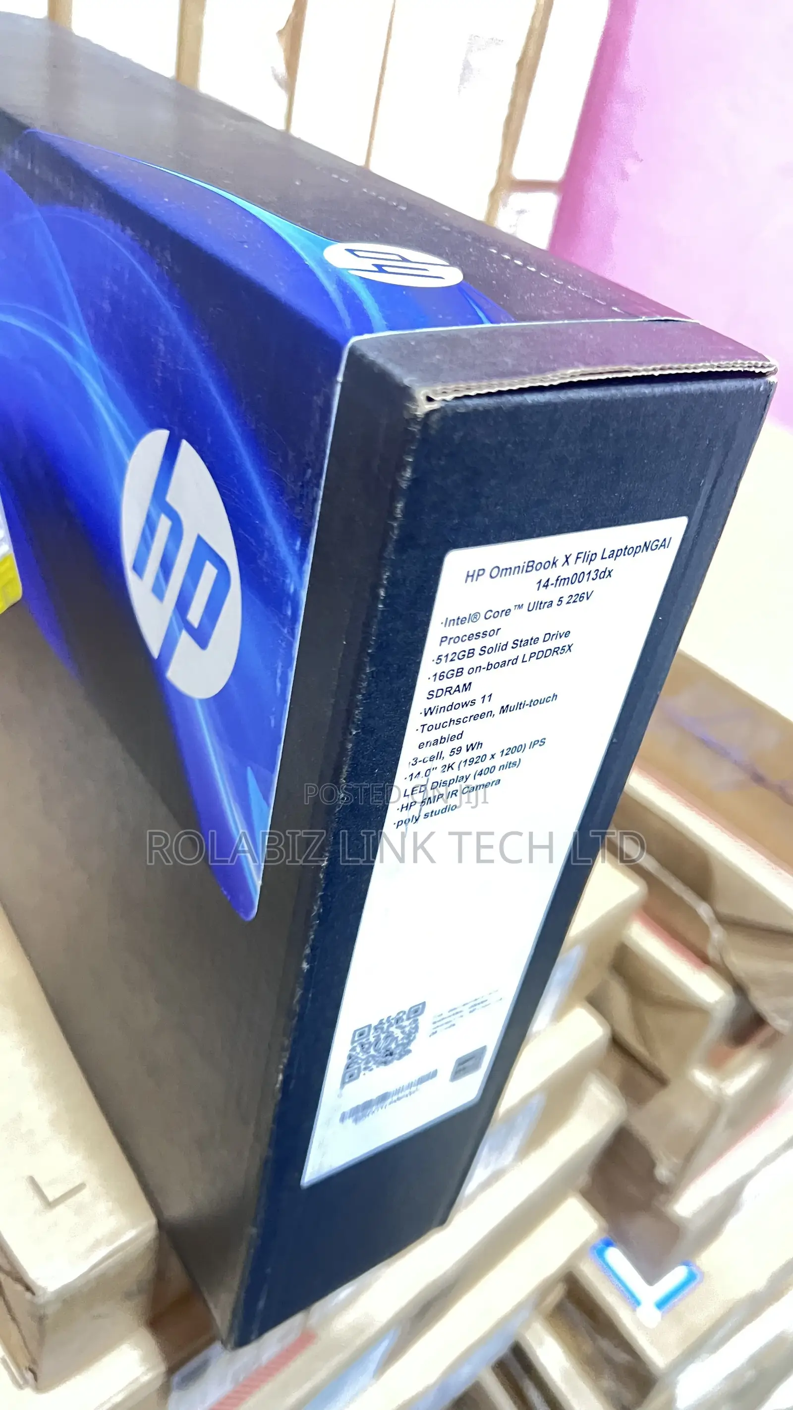 New Laptop HP OmniBook X Flip 14" 16GB Intel Core Ultra 5 SSD 512GB