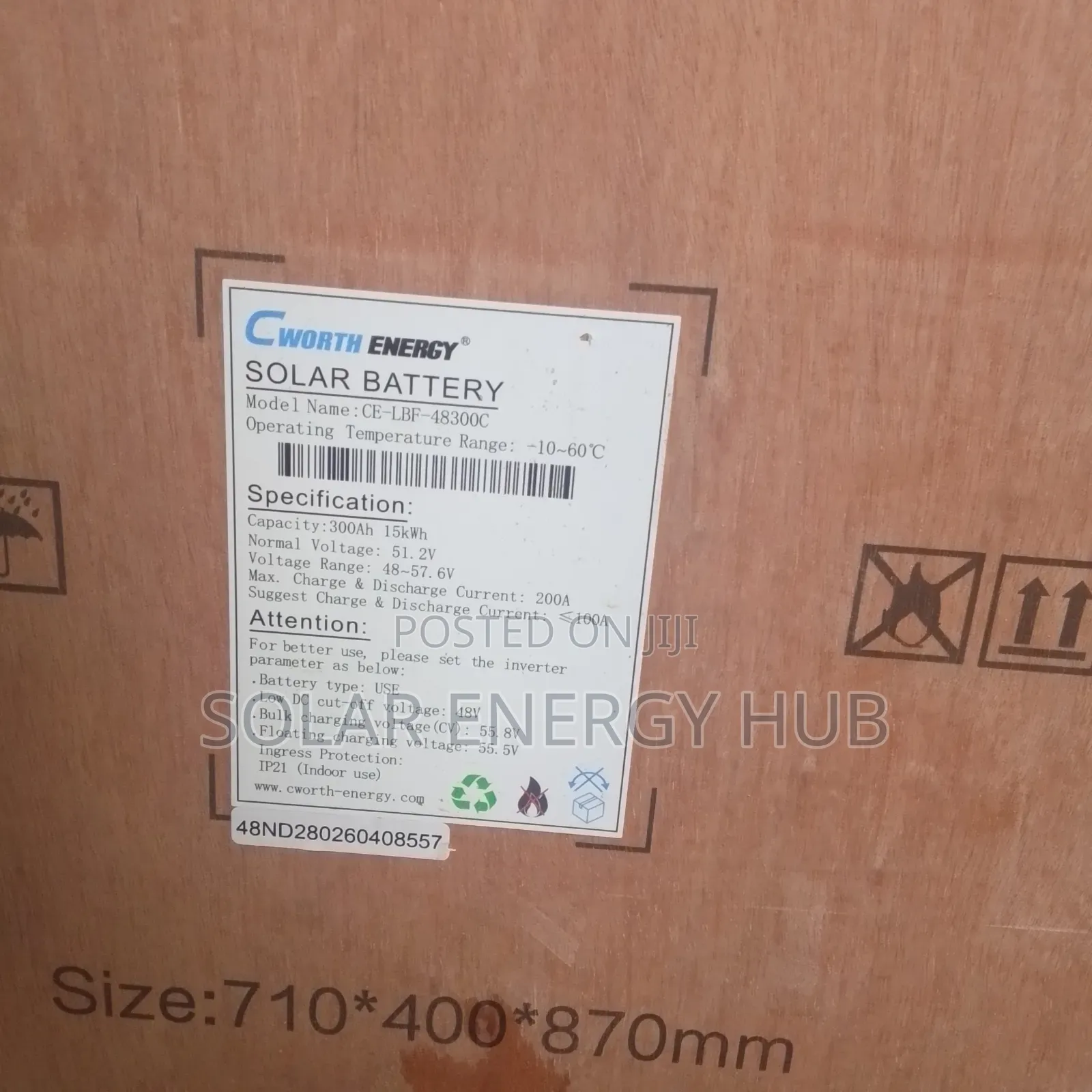 15kwh/48v Cworth Lithium Battery