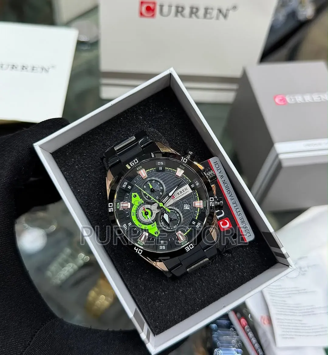 Curren Luxury Chronograph Steel Watch