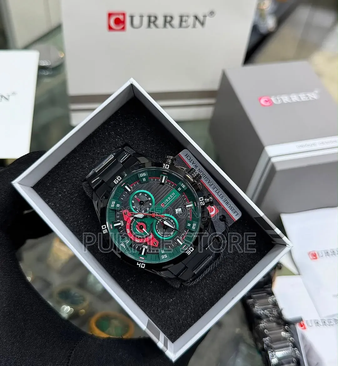 Curren Luxury Chronograph Steel Watch