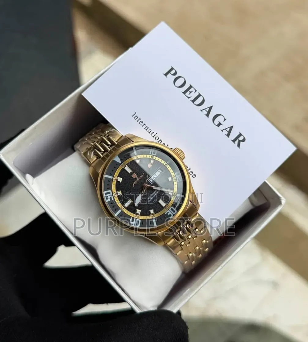 Poedagar Simple Watches Steel Non Tarnish Watch
