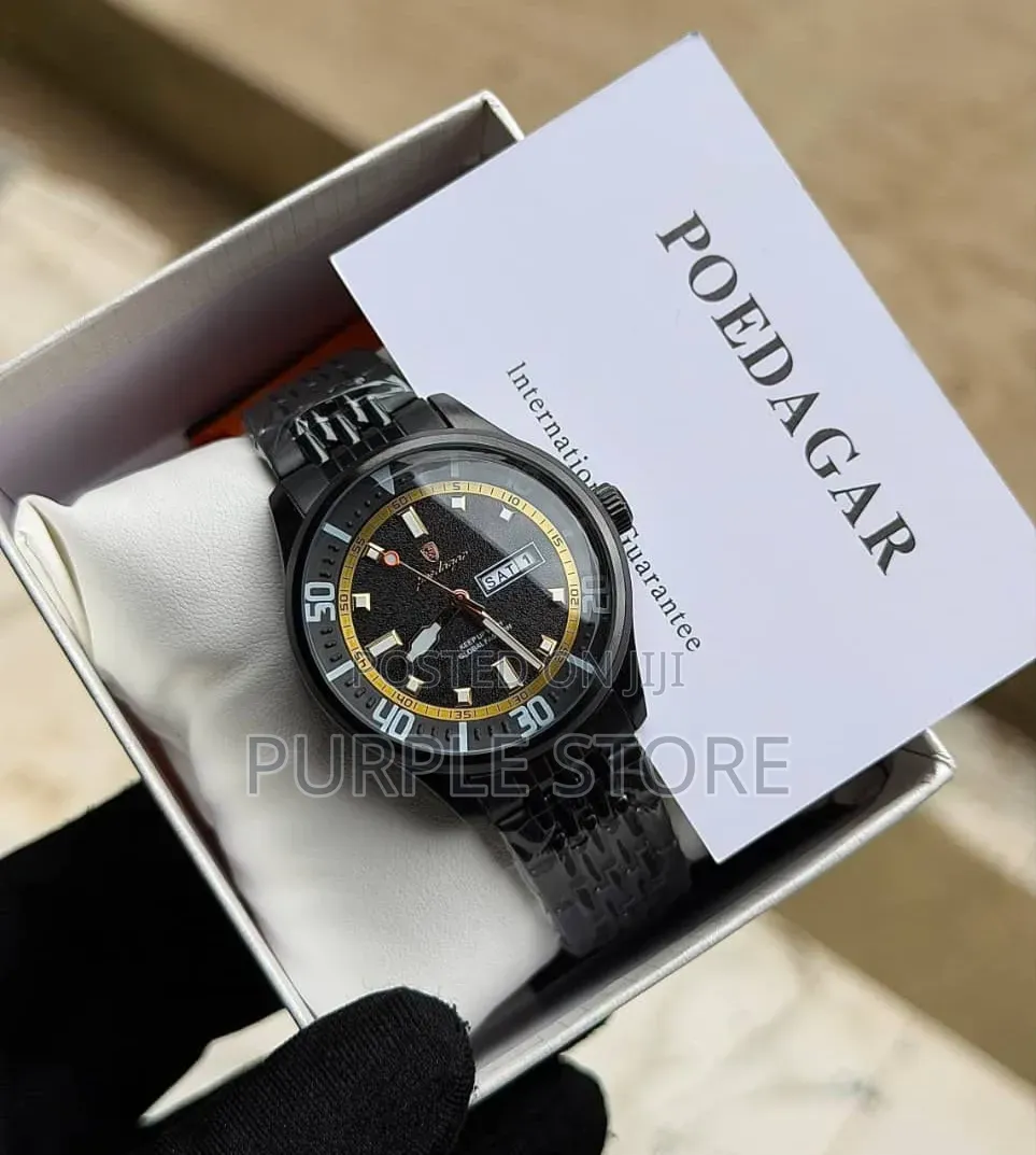 Poedagar Simple Watches Steel Non Tarnish Watch