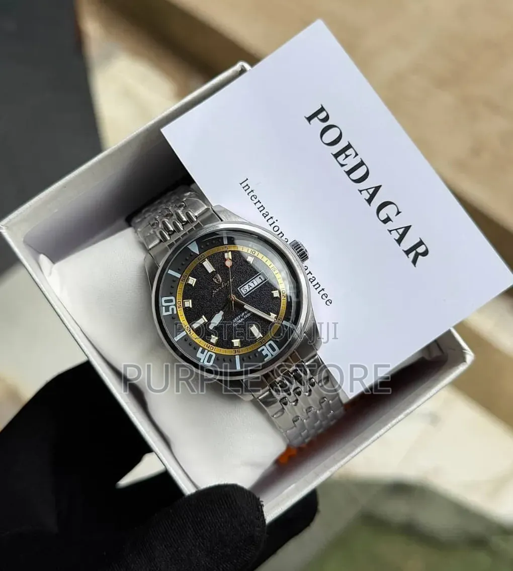 Poedagar Simple Watches Steel Non Tarnish Watch