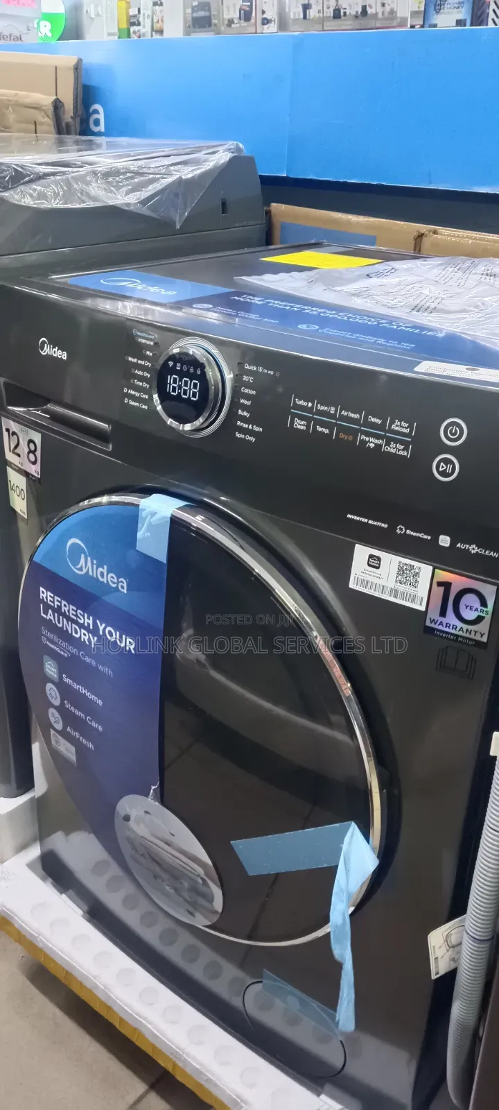 High Quality Washing Machine Washer 12kg/ Dryer 8 Midea