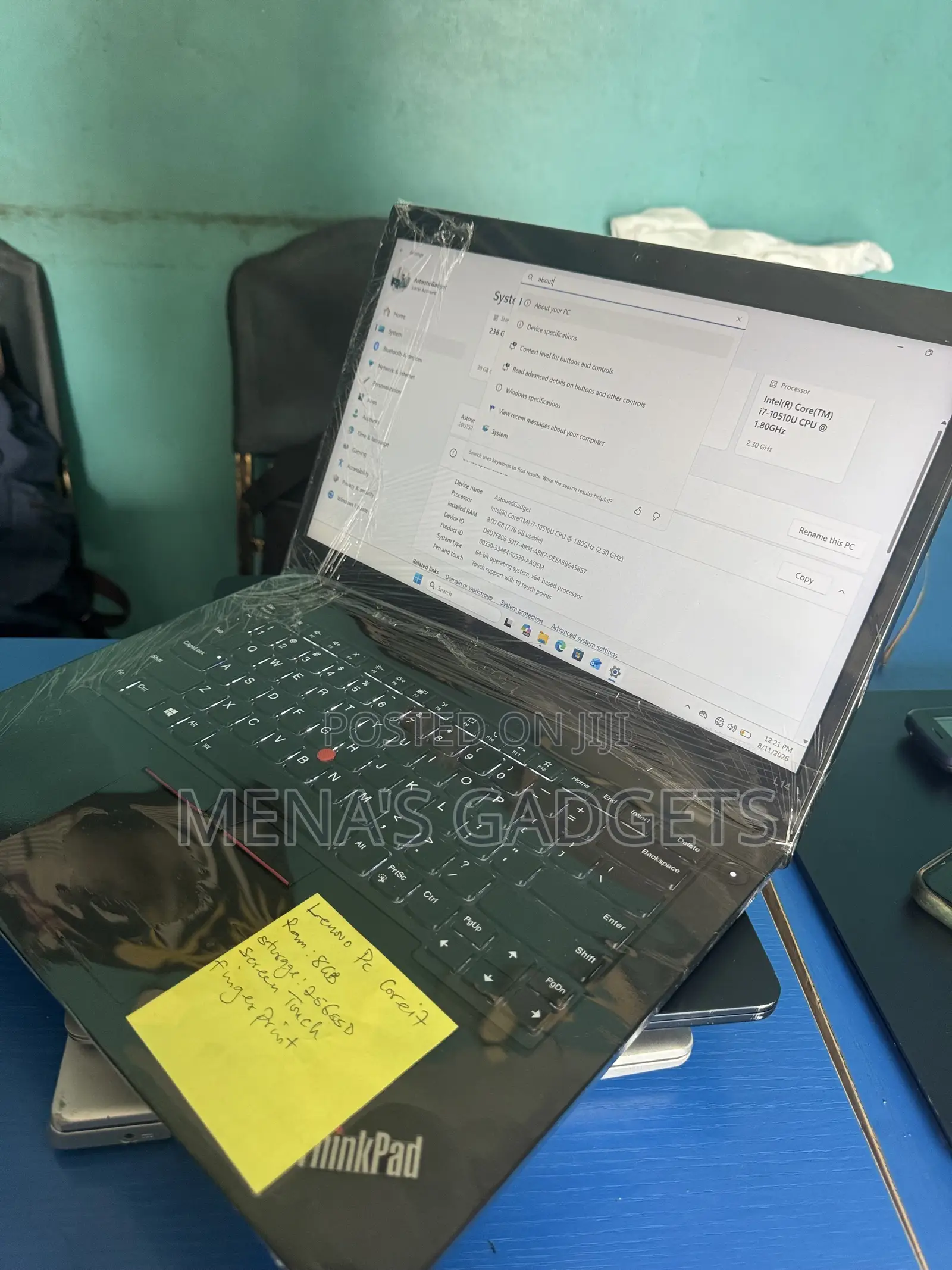 Laptop Lenovo ThinkPad L14 8GB Intel Core i7 SSD 256GB