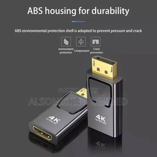 Display Port Male to Male HDMI X2K 1080P DP to HDMI Adapter