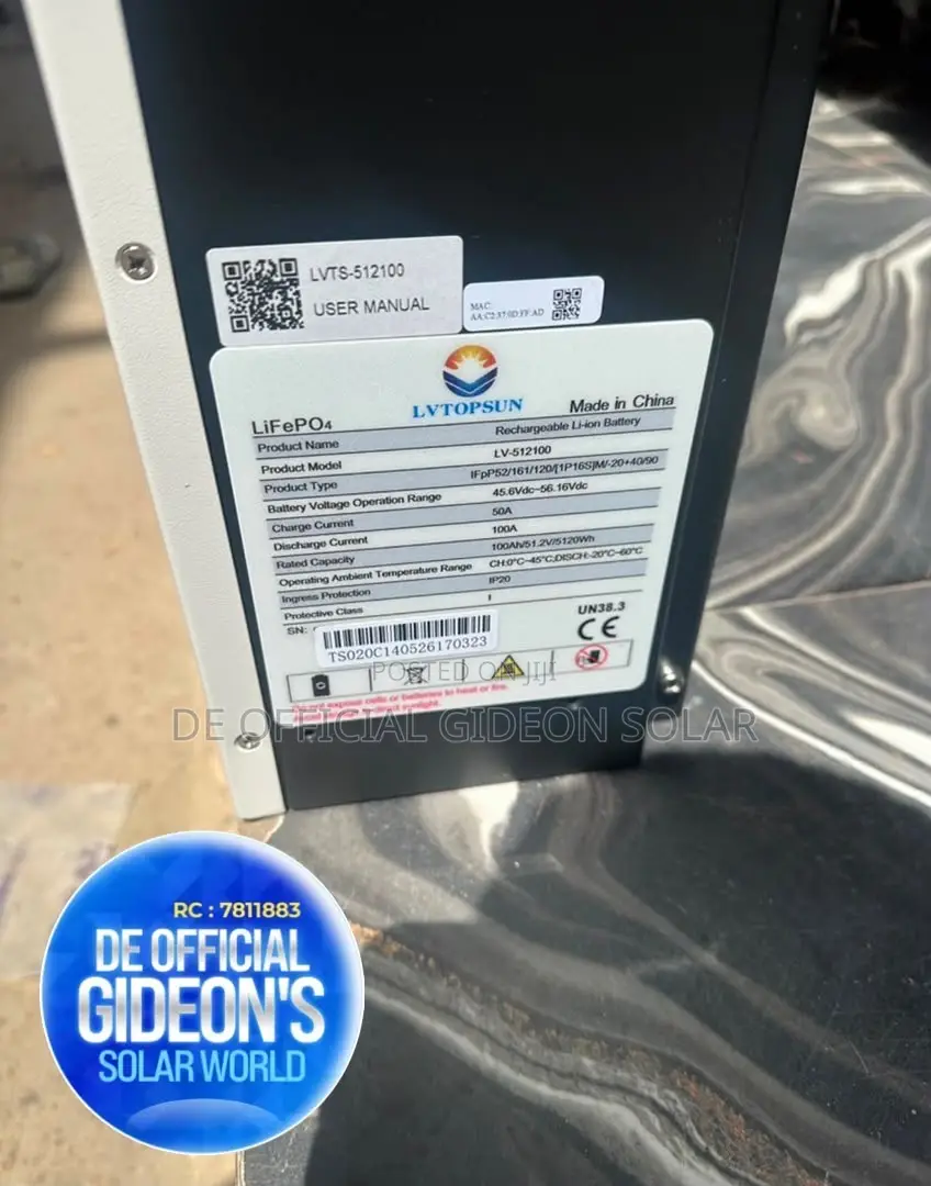 LVTOPSUN 5kwh Lithium Ion Battery