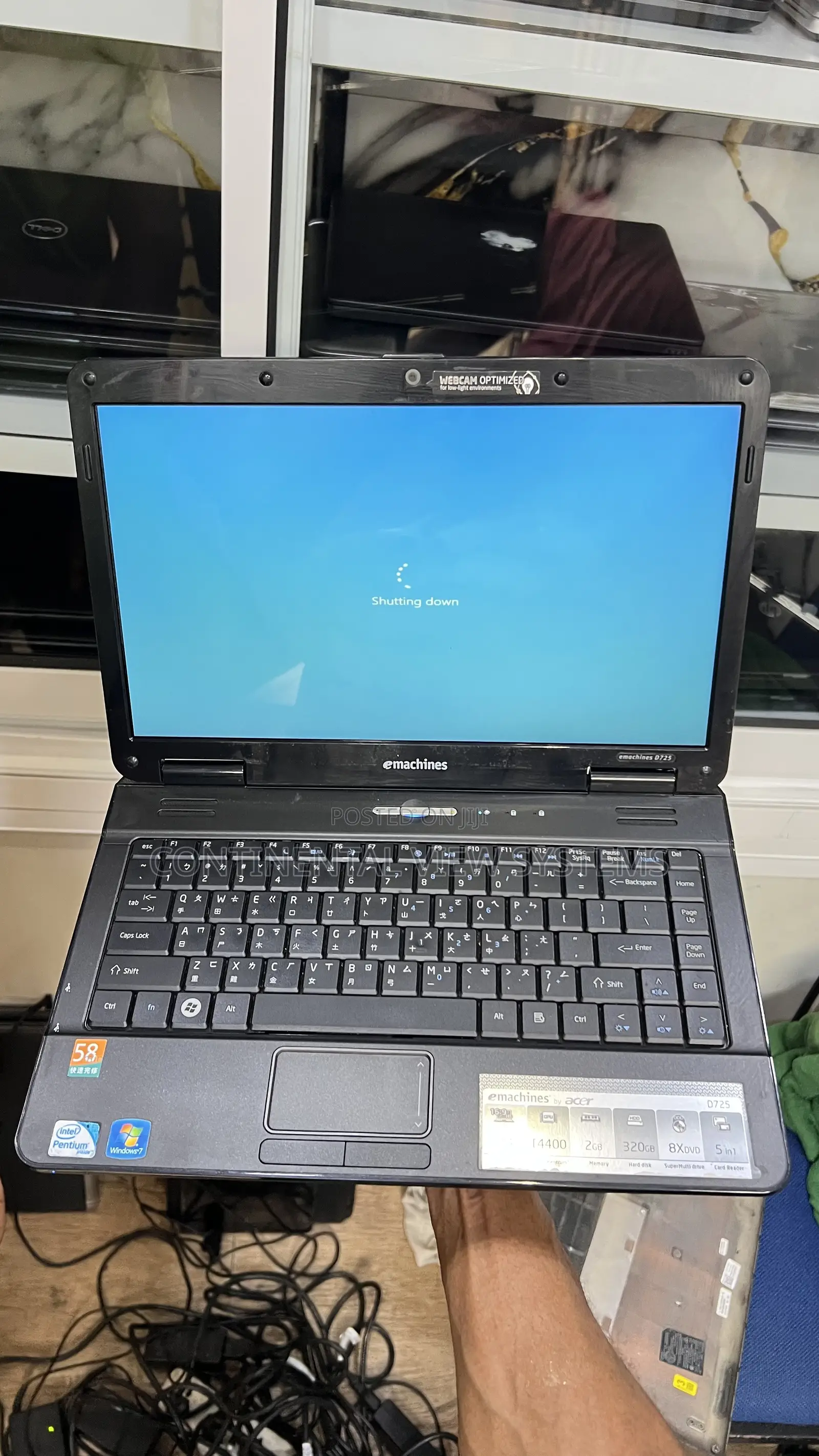 Laptop Acer eMachines E725 4GB Intel Pentium HDD 160GB