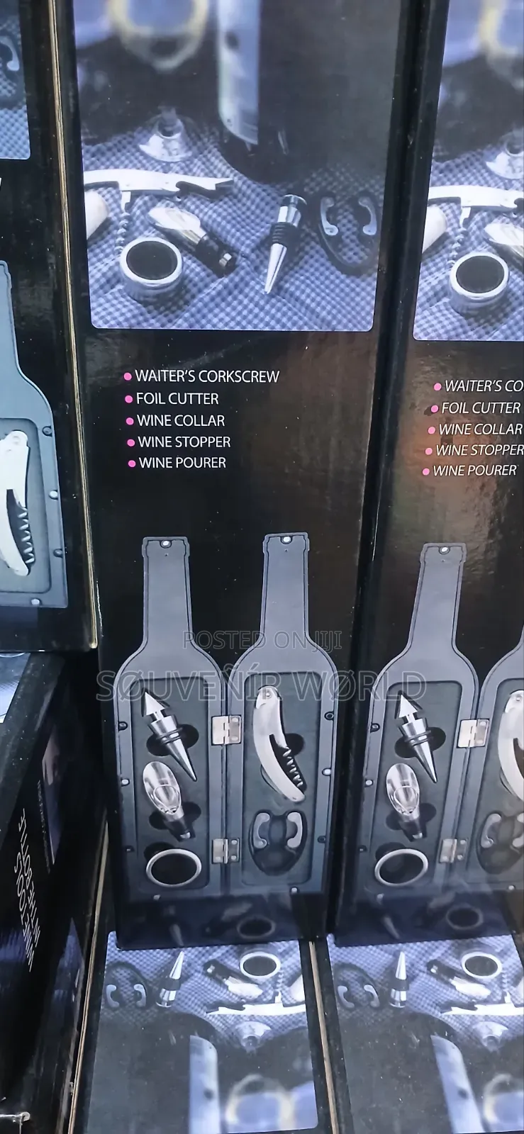 Title: Premium Wine Accessory Gift Set – 5-in-1 Wine Opener Kit
