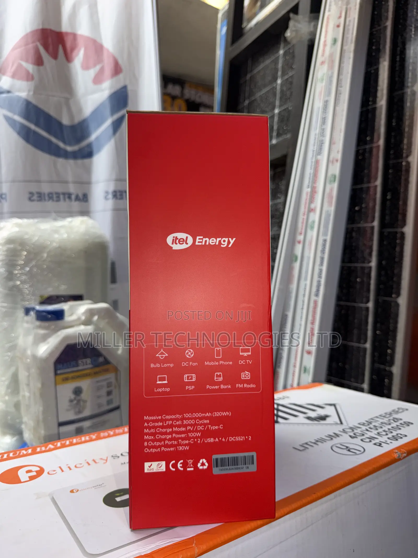 Itel PowerGo 100,000mAh 130W Portable Power Station (IESS-320T)