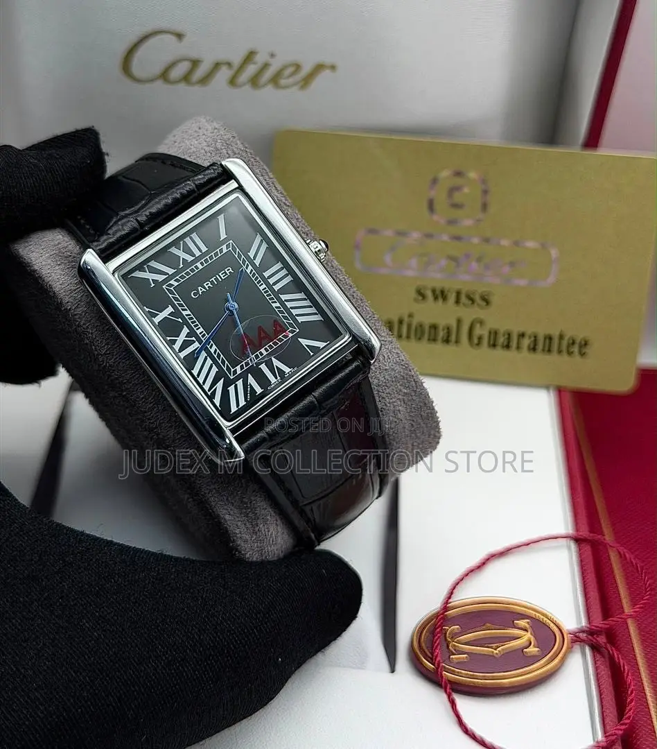New Cartier Leather Wristwatch