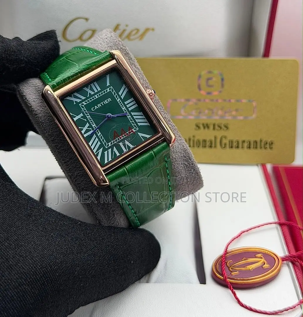 New Cartier Leather Wristwatch