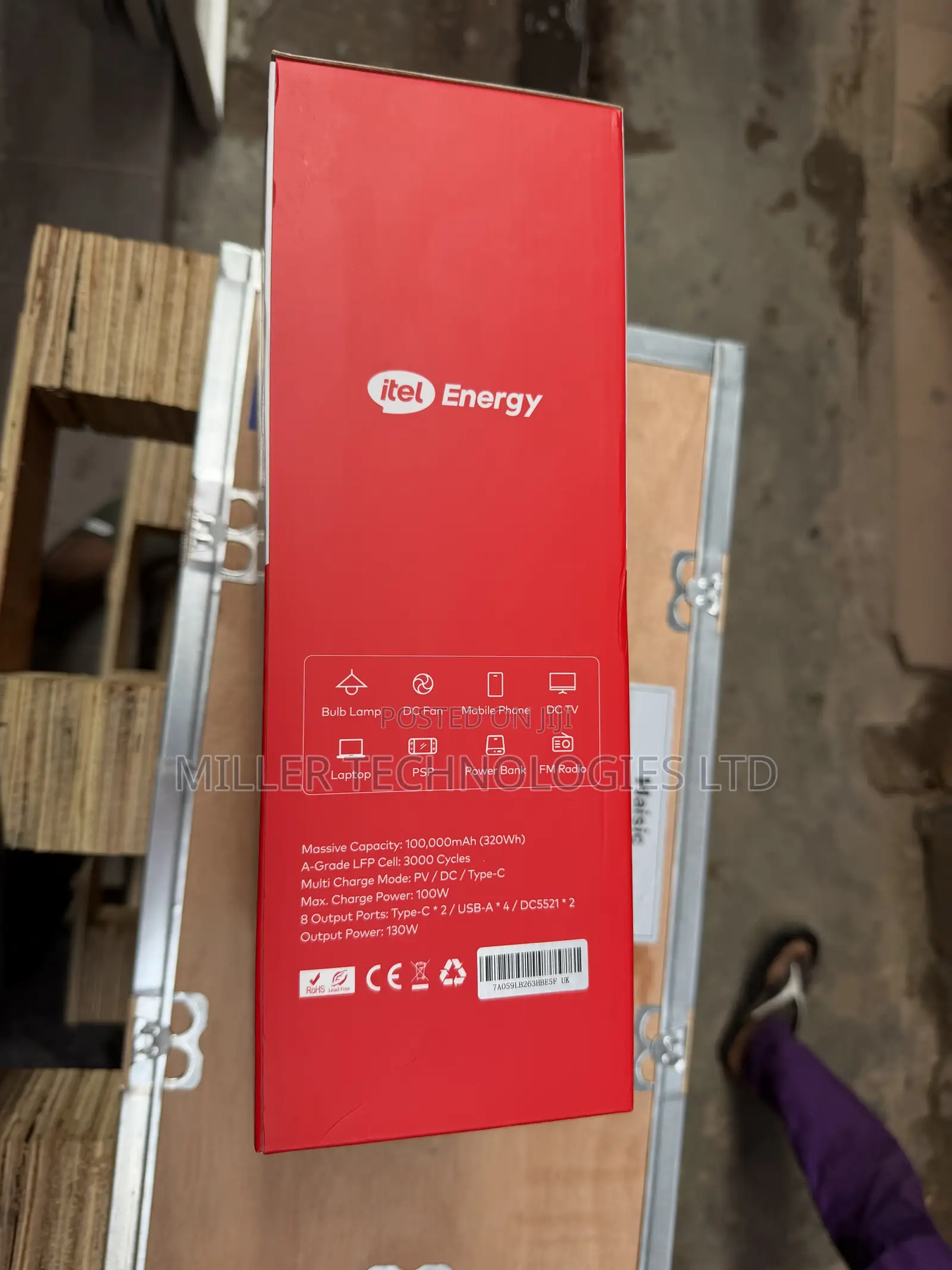 Itel 130W Portable Solar Power Station – IESS-320T