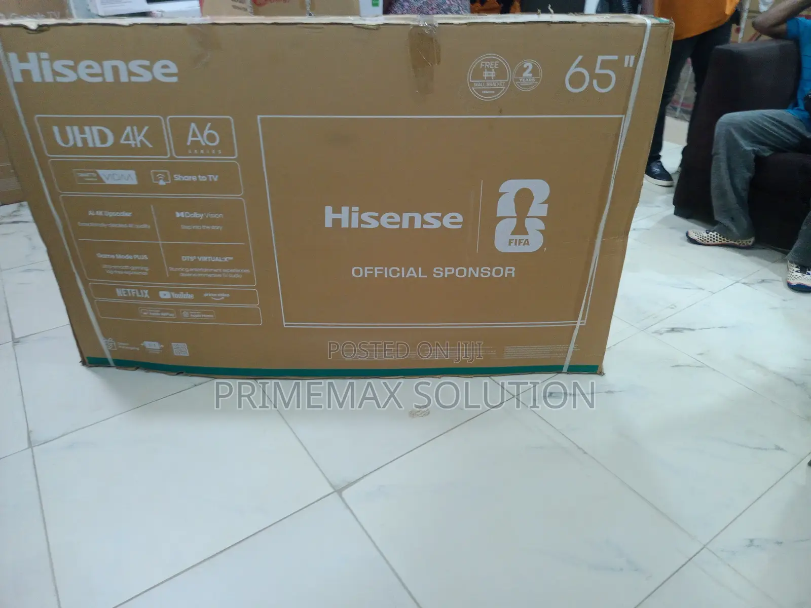 Hisense 65 Inch UHD Smart TV 65A6Q – Built-in Apps Galore