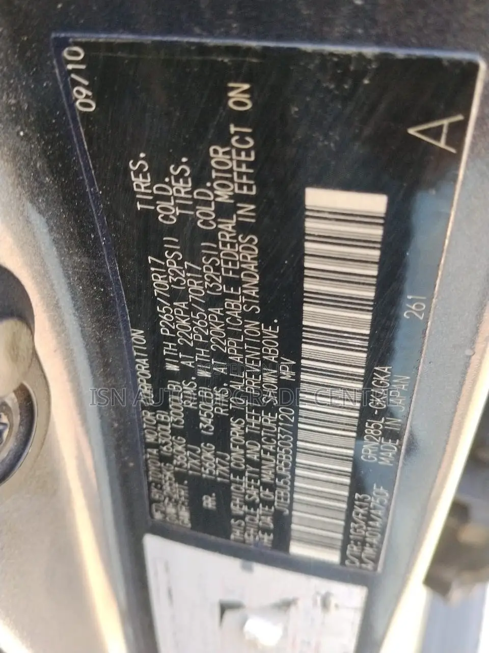 Toyota 4-Runner 2011 Gray