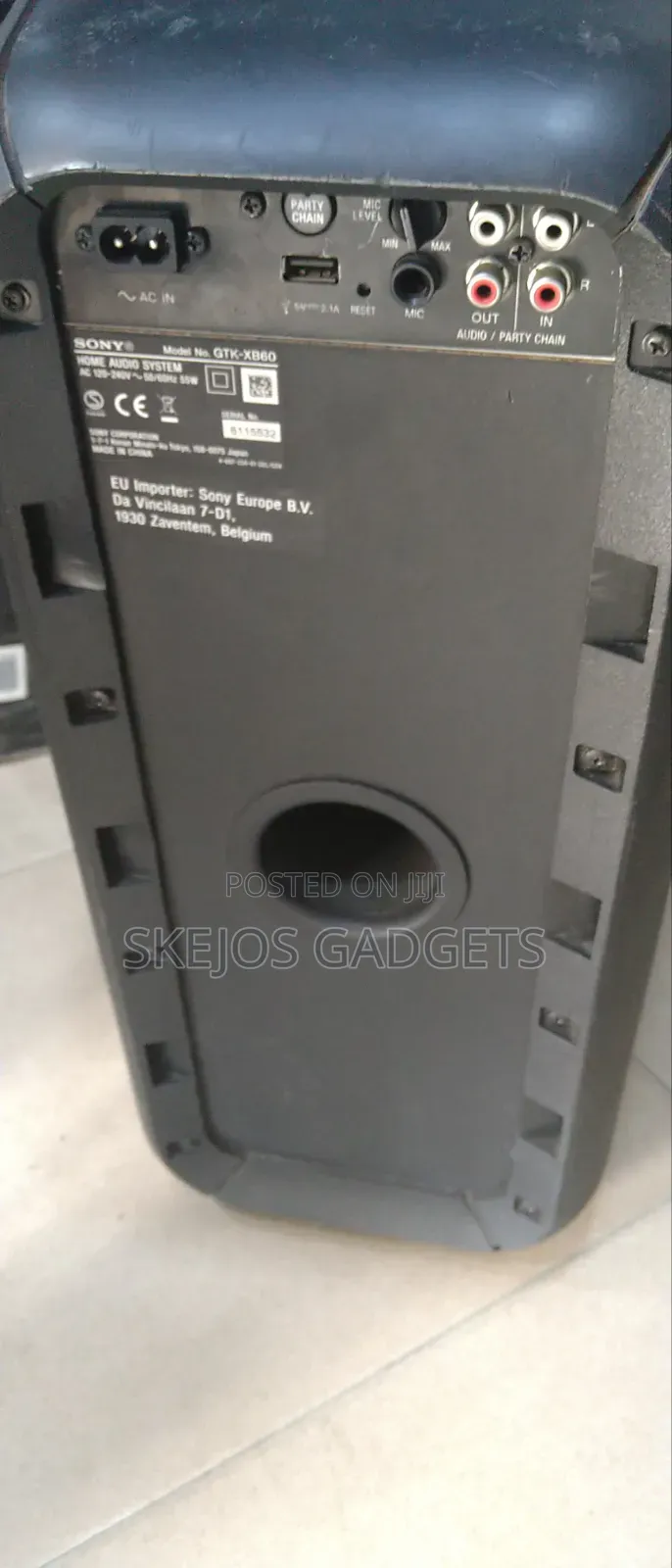 Sony GTK-XB60 High Power Party Speaker