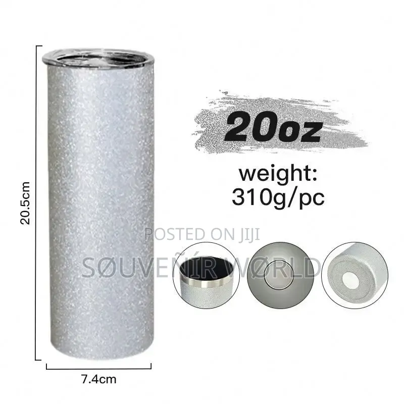 Silver Tumbler Help Keep Drinks Hot or Cold