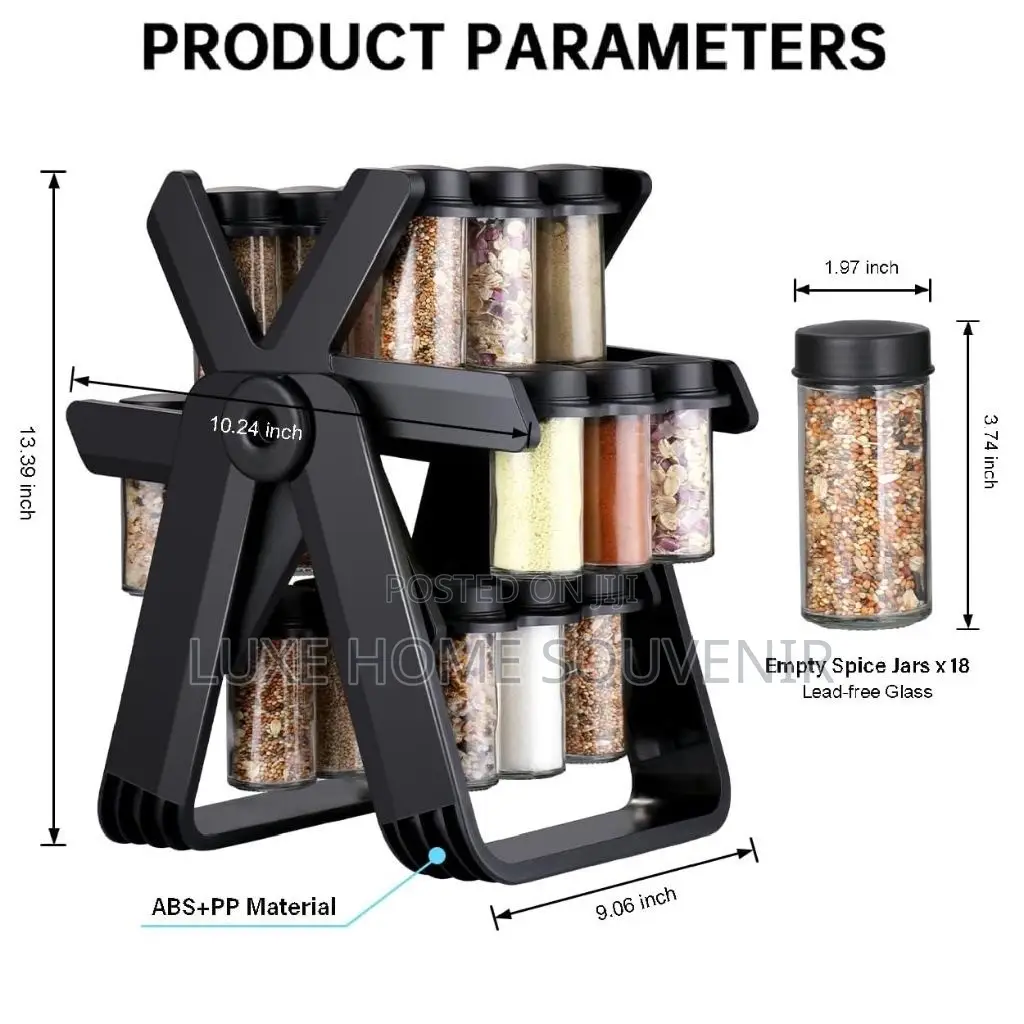 18 Jar Rotating Spice Rack