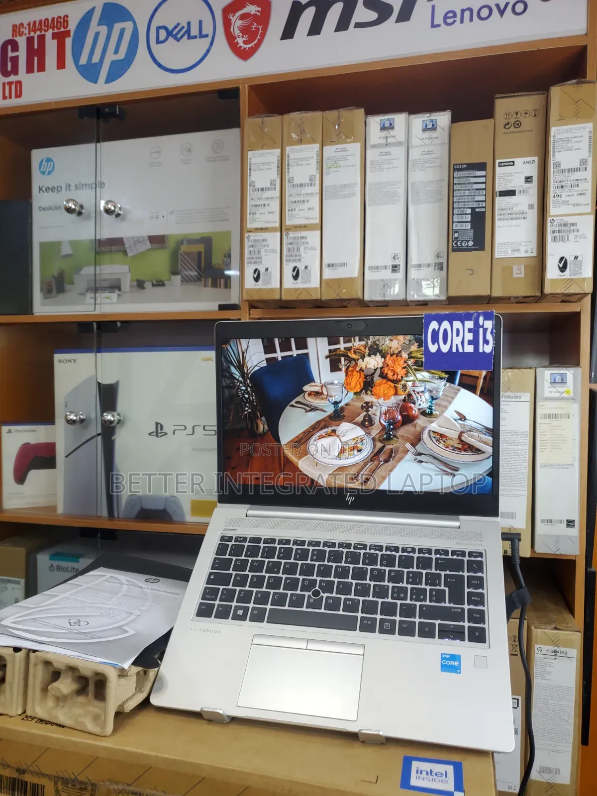 New Laptop HP EliteBook 840 G4 8GB Intel Core i3 SSD 256GB