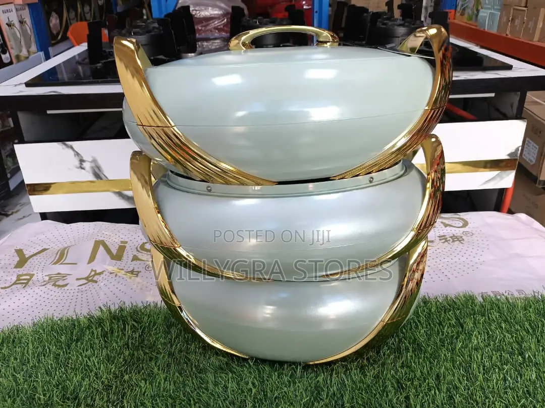 Quality Insulated Serving Food Flask - 3 Piece Set