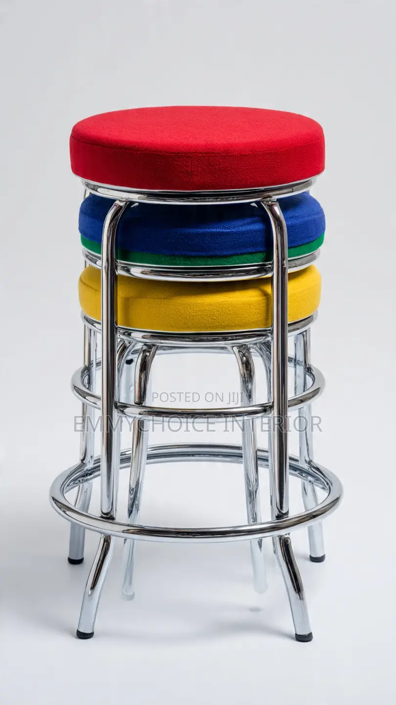 Stackable Round Cafeteria Stool
