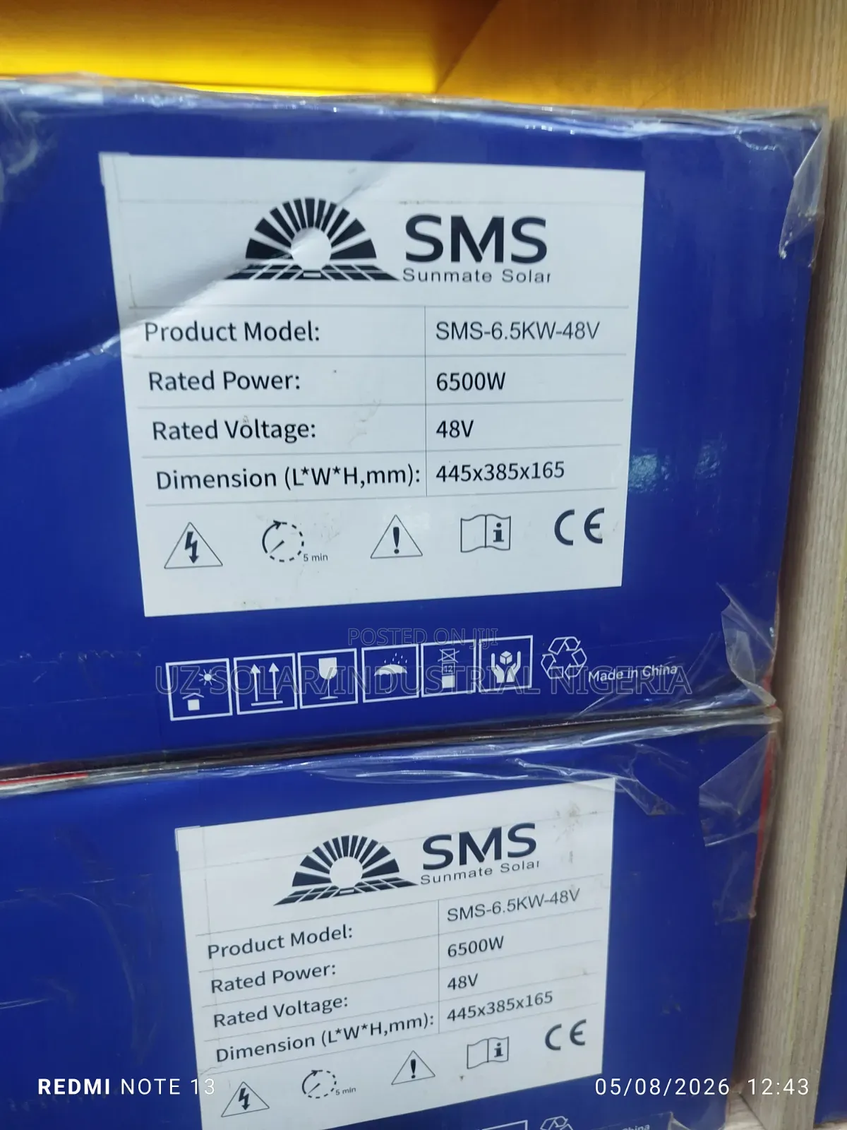 6.5kva SMS Hybrid Inverter 48v
