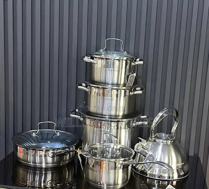 High Quality Stainless Steel Pot Set With Kettle