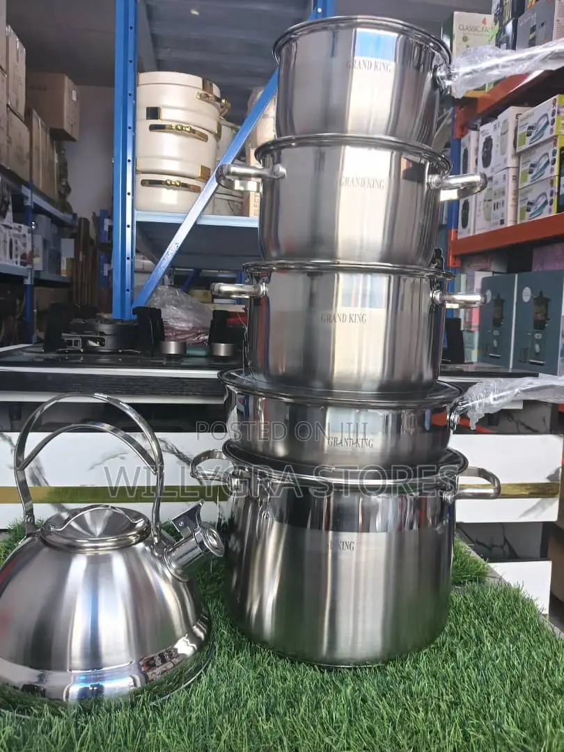 High Quality Stainless Steel Pot Set With Kettle